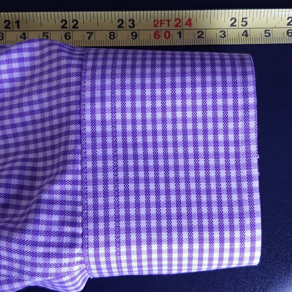 BLACK BROWN 1826 SZ 15.5 Classic Fit Egyptian Cotton Lavendar Button Up Shirt - Picture 12 of 14